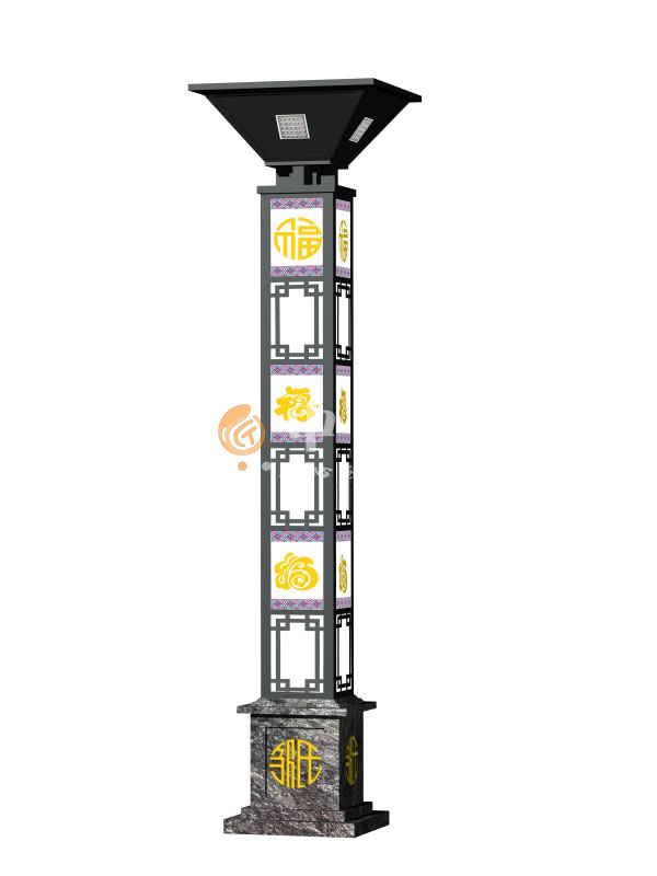 太陽(yáng)能路燈效果圖