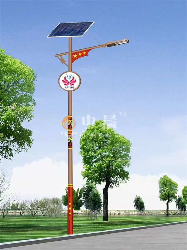 太陽(yáng)能路燈效果圖